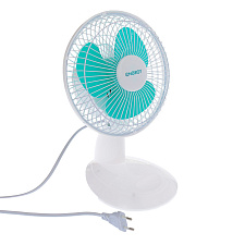 Вентилятор настольный ENERGY EN-0603 , 15Вт, диаметр 15см, 2 скорости, наклон, цвет белый