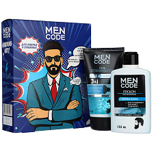 Набор подарочный мужской MEN CODE SHAVING SET Гель для бритья 150мл + Лосьон после бритья 150мл ULTRA COOL,