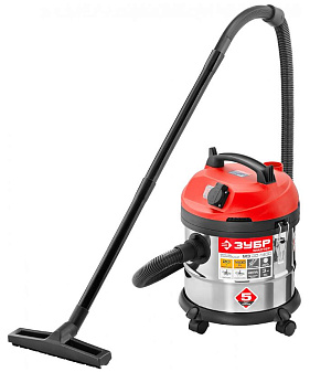 Пылесос Зубр ПУ-20-1400 М3 мощность1400Вт объем бака 20л, сухая/влажная уборка, режим работы: всасывание, выдувание, кабель 4,5 м