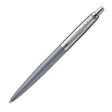 Ручка шариковая PARKER Jotter XL K-69 Matte Grey CT M синий стержень, полированная нержавеющая сталь, матовый серый лак, подарочная упаковка