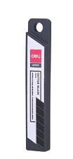 Лезвие для канцелярского ножа Deli E78000  широкое 18 мм, 10 штук в упаковке