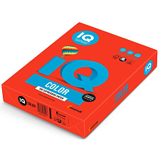 Бумага IQ COLOR формат А-4, плотность 80 г/м2, 500 листов, цвет кораллово-красный Интенсив CO44