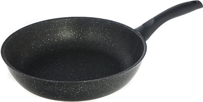 Сковорода d=26 см KUKMARA смт262аку, антипригарное покрытие, темный мрамор
