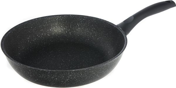 Сковорода d=26 см KUKMARA смт262аку, антипригарное покрытие, темный мрамор