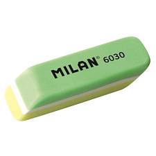 Ластик Milan "6030" прямоугольный, скошенный, ПВХ, размер 50х15х12мм, цвет комбинированный ассорти