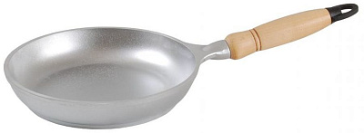 Сковорода d=18 см KUKMARA с183, алюминий, без покрытия, без крышки, цвет серый