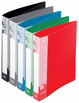 Папка пластиковая с боковым зажимом, с торцевым карманом, толщина 700 мкр, цвет ассорти