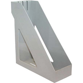 Вертикальный накопитель пластиковый Стамм "Базис" ширина 100 мм, цвет серый