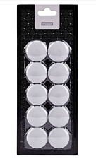 Магниты для доски 30 мм 10 шт/уп, белые, OfficeSpace