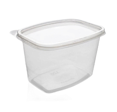 Контейнер одноразовый с крышкой 750 мл, прямоугольный, высокий, 100 шт/уп, размер 138х102х80мм 