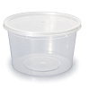 Контейнер одноразовый с крышкой 500 мл, круглый высокий 50 шт/уп, d95мм высота 120 мм, 