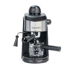 Кофеварка GALAXY GL 0753 рожковая, мощность 900 Вт, объем 0,24 л, давление 5 бар, цвет черный