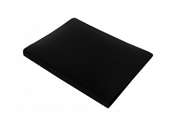 Папка пластиковая с пружинным механизмом "Бюрократ "DeLuxe", цвет черный