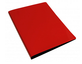 Папка пластиковая с пружинным механизмом "Бюрократ "DeLuxe", цвет красный