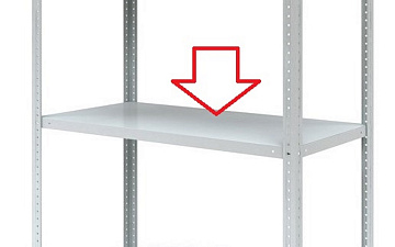 Полка стеллажа металлическая 1500х400мм МС Нагрузка: до 80 кг.