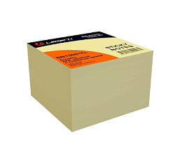 Блок самоклеящийся бумажный "Lamark " размер 76x76мм, 450 листов желтая пастель