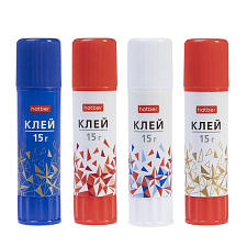 Клей-карандаш "Hatber" на основе PVP (ПВП), 15гр