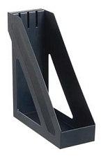 Вертикальный накопитель пластиковый Стамм "Базис" ширина 100 мм, цвет черный