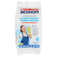 Салфетки  влажные антибактериальные "СМАРТ "  80 шт в мягкой упаковке