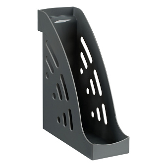 Вертикальный накопитель пластиковый Стамм "Эксперт" ширина 95 мм, цвет серый