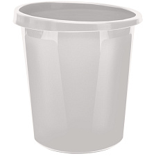 Корзина для бумаг 9л "Стамм"КР61" пластиковая, цельная, цвет серый