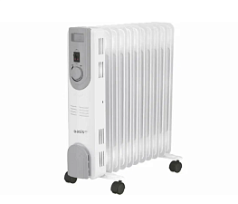 Обогреватель масляный 11 секций Oasis OS-25 мощность 2500Вт на 25 кв.м. цвет серый