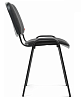 Стул VISI (ИЗО) черная рама. Обивка - серая ткань. Нагрузка до 120 кг.