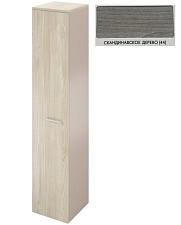 Атлон Скандинавское дерево Шкаф-пенал для документов закрытый ДГ37, цвет каркаса - глиняный серый 400х418х2000 (ШхГхВ) (ДГ35_2+ДГ35_1+ДГ50)