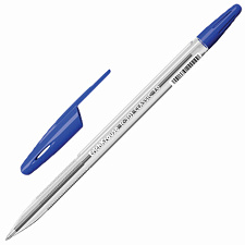 Ручка шариковая ErichKrausе "R-301", синий стержень, 1,0 мм, прозрачный корпус