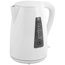 Чайник пластик POLARIS PWK- 1794C 1,7 л, 2200 Вт, цвет белый, защита от включения без воды, съемный фильтр