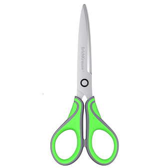 Ножницы 180 мм ErichKrause "Megapolis", 4D-лезвия,цельнометаллические  прорезинненные ручки 