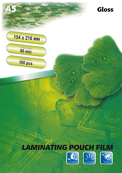 Заготовки для ламинировния А5 глянцевая поверхность, размеры 154х216мм, плотность 80 мкр, 100шт/уп