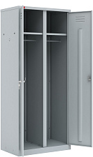 Шкаф металлический для одежды ШРМ-АК (600) 1860х600х500 мм (ВхШхГ) Два отделения с замками, полки для головных уборов и перекладины с крючками. Изготовлен из металла толщиной 0,7 мм.