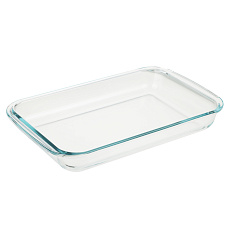 Форма для запекания "SATOSHI" объем 3л прямоугольная, жаропрочная, с ручками, стекло, размер 39,3х23,6х5,2см