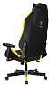 Кресло геймерское Knight Neon материал экокожа соты, цвет черный/желтый, Крестовина металл цвет черный, Механизм Топ ган, Максимальная нагрузка до 150 кг.