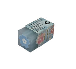 Ластик "Deli" Sakura, 38x20x20 мм, ПВХ, цвет ассорти, картонный держатель