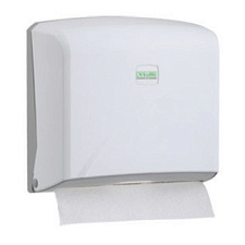 Полотенцедержатель для листовых полотенец Z- сложения БС-1-ZБМ, рассчитан на 1 упаковку полотенец,  пластиковый. размеры: 270x225x95 мм. цвет белый