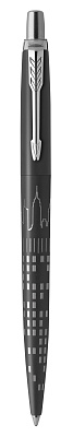 Ручка шариковая PARKER Jotter Global Icons SE New York CT K179. Цвет корпуса черный. M синий стержень, нержавеющая сталь, подарочная упаковка