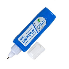 Корректирующий  карандаш (штрих)  Deli   объем 10 мл, на спиртовой основе, металлический наконечник