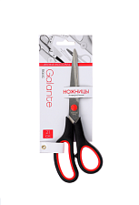 Ножницы 210 мм  пластиковые ручки с резиновыми вставками