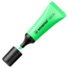 Маркер текстовыделитель Stabilo  NEON 72/33, скошенный наконечник, толщина линии 2-5 мм, цвет зеленый