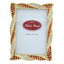 Фоторамка "Amber" материал: сталь/латунь/стразы, размер 6х8 см .