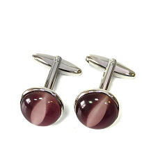 Запонки LA GEER, латунный сплав серебристого цвета с зеркальной полировкой и украшены декоративным элементом, арт. 61348