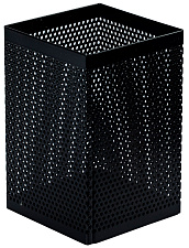 Подставка для канцелярских мелочей Deli E908, стакан, металлическая сетка, цвет черный