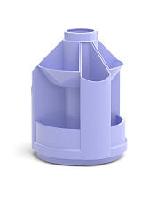 Подставка для канцелярских мелочей "ErichKrause" Mini Desk, Pastel, вращающаяся, пластиковая, цвет фиолетовый