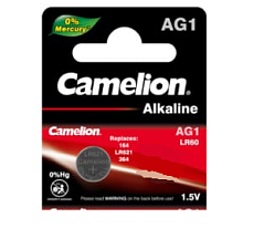 Батарейка щелочная Camelion G01 (LR621) BL10 элемент питания  напряжение 1,5В, емкость 13мА*ч