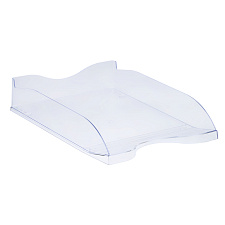 Лоток горизонтальный пластиковый  Стамм, цвет прозрачный