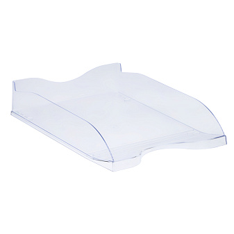 Лоток горизонтальный пластиковый  Стамм, цвет прозрачный