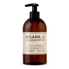 Мыло жидкое 300 мл парфюмированное Grass "Milana Patchouli&Grapefruit" с маслом лемонграсса, флакон с дозатором 