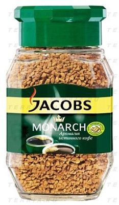 Кофе "Jacobs Monarch" растворимый сублимированный в стеклянной банке 95г